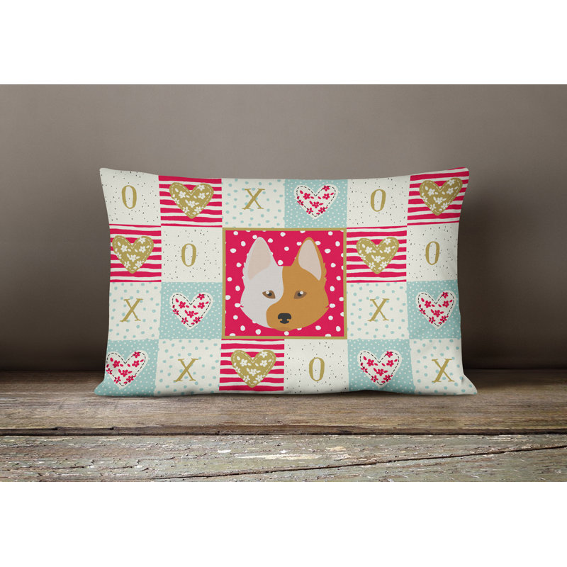  Coussin d'extérieur rectangulaire rembourré Nordic Spitz Love