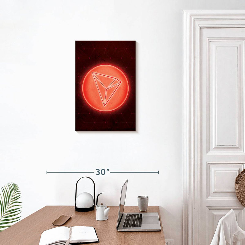 Kerner Cryptocurrency Tron Logo, 24" H x 16" W