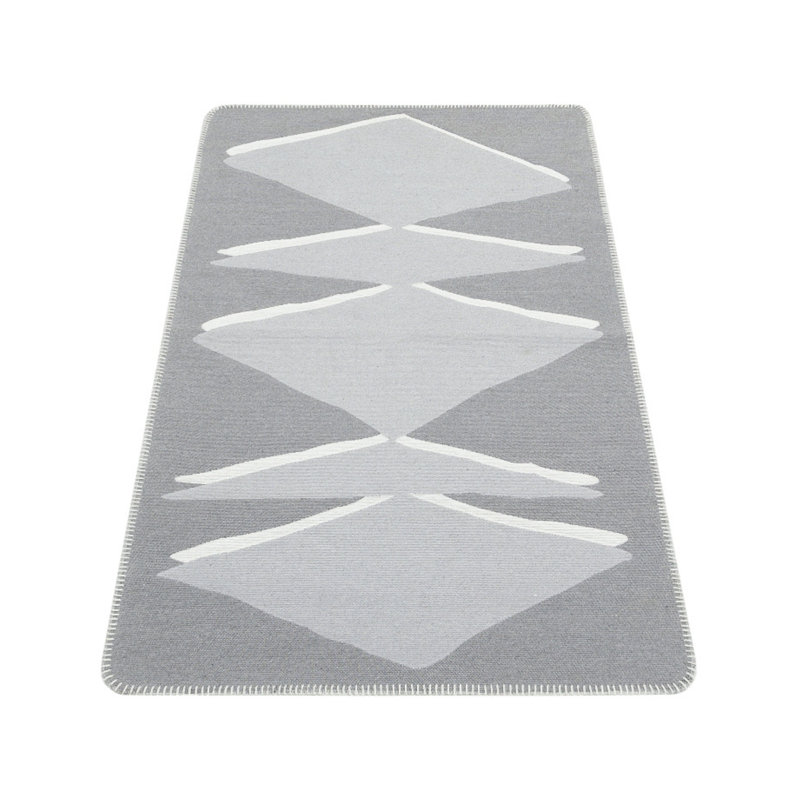 Harshaw Geometric Cotton Area Rug, Runner 75 x 180cm