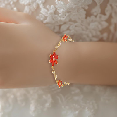 Flower Exquisite Petal Bracelet Personalized Fashion Jewelry