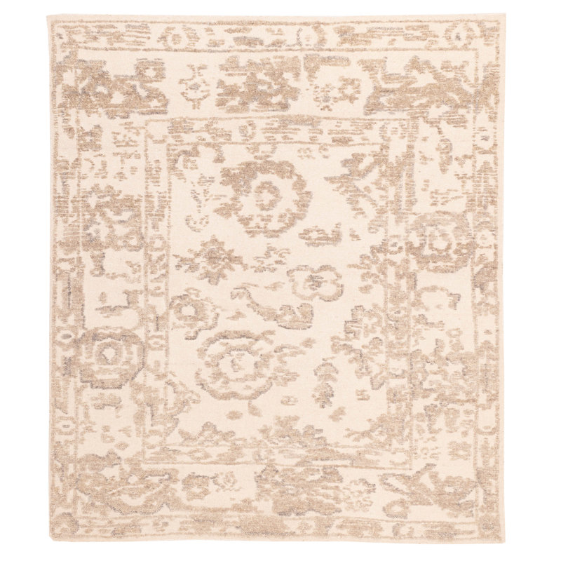 Tapis crème, taupe 8 pi 3 po x 9 pi 7 po Looma