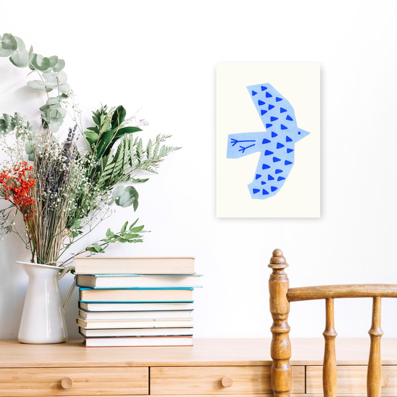 Riso Bird 30X40 Abstract Contemporary Wall Art, 18" H x 12" W