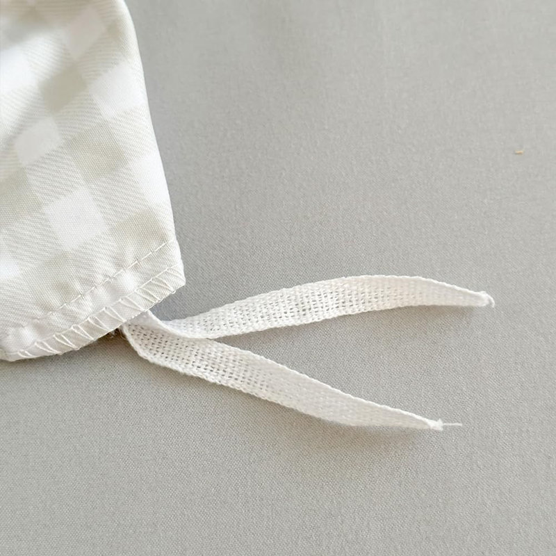 Gingham Duvet Cover Set, Grid Simple Geometric Square Pattern Comforter Cover, Soft Plaid Washed Microfiber Bedding Cover