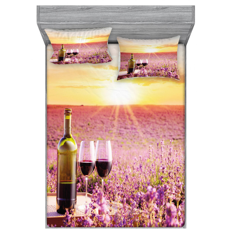 Microfiber Sheet Set, Queen Sheet Set with Fitted Sheet
