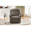 Fauteuil à bascule pivotant à 360 ° avec fauteuil berçant manuel inclinable manuel et inclinable avec dossier réglable pour le salon, brun clair-641846196