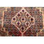 Tapis unique en laine noué à la main rouge / beige nouvel âge 3 pi 11 po x 4 pi 11 po Hamond