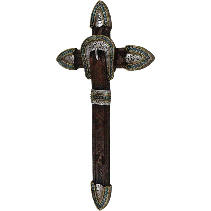Figurine croisée en simili cuir