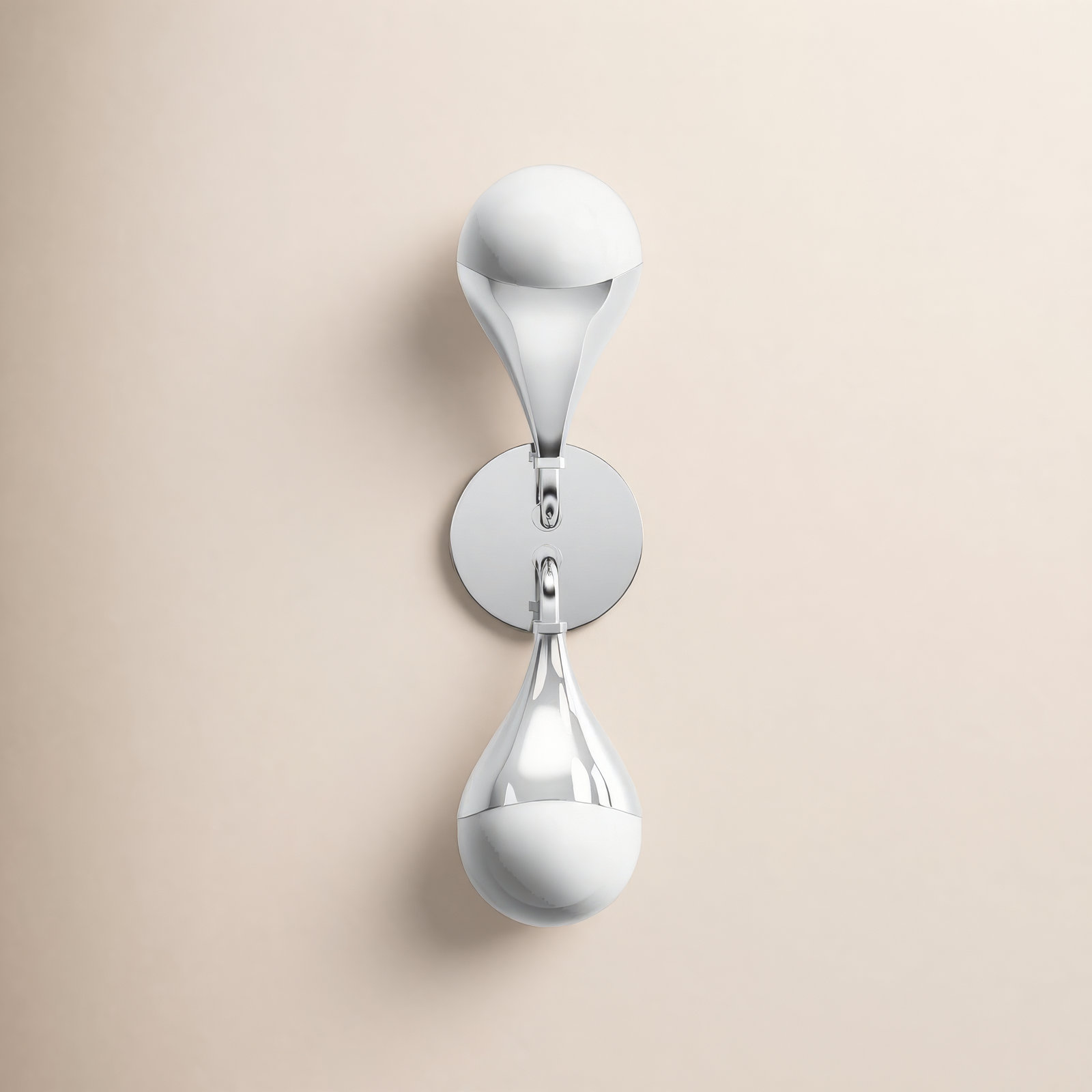 Algiers 2 Light Bath Sconce, Polished Nickel