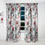 Panneau simple Paris Paris Eiffel Red Hearts I - Abstrait Mid-Century-1364526335