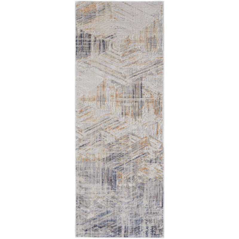 Abstract Indoor Rug, Runner 3' x 8'