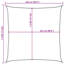 Voile pare-soleil Vidaxl 1,75 oz / pi² PEHD-113666052-113666062