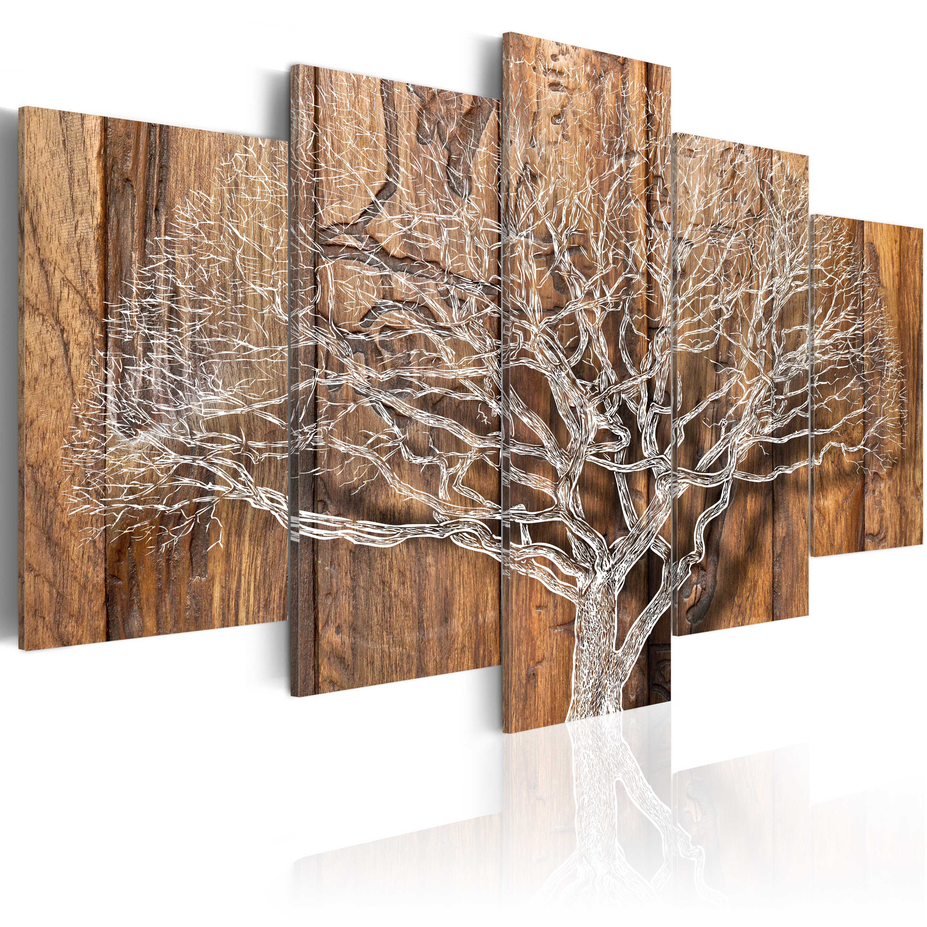 Ebern Designs Tree Chronicle - 5 Piece Graphic Art Print Set on Canvas ...