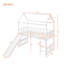 Lit mezzanine simple avec glissade, lit maison avec glissade-1824193348