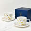 Grande tasse à thé en porcelaine avec soucoupe Honey Bee (450 ml) - ensemble de 2