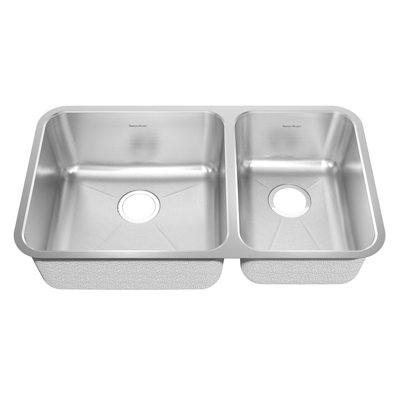 Prevoir 35.19'' L Double Bowl Stainless Steel Kitchen Sink