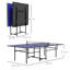SPORTNOW 9FT Holding Tennis Table w/ Four Wheels, for Indoors, Blue