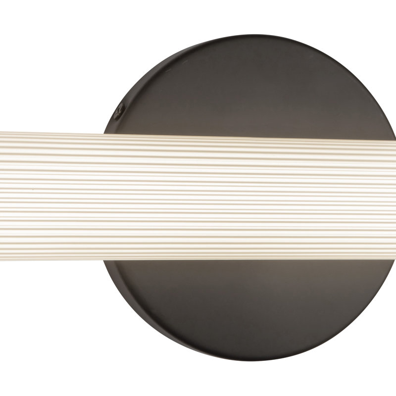 Vire 30-in Black dimmable LED Wall Sconce, Matte Black