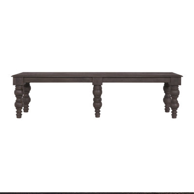 Braydan 70"W Solid Wood Hand-Turned Leg Bench
