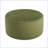 Modern Round Velvet Ottoman Olive Green – 30”W x16”H Extra Seat/Side Table | Olive Green | Velvet