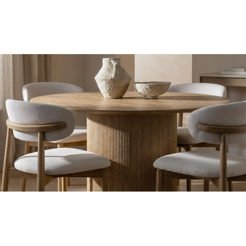 Vienna Dining Table, 30" H x 45.28" L x 45.28" W, Natural