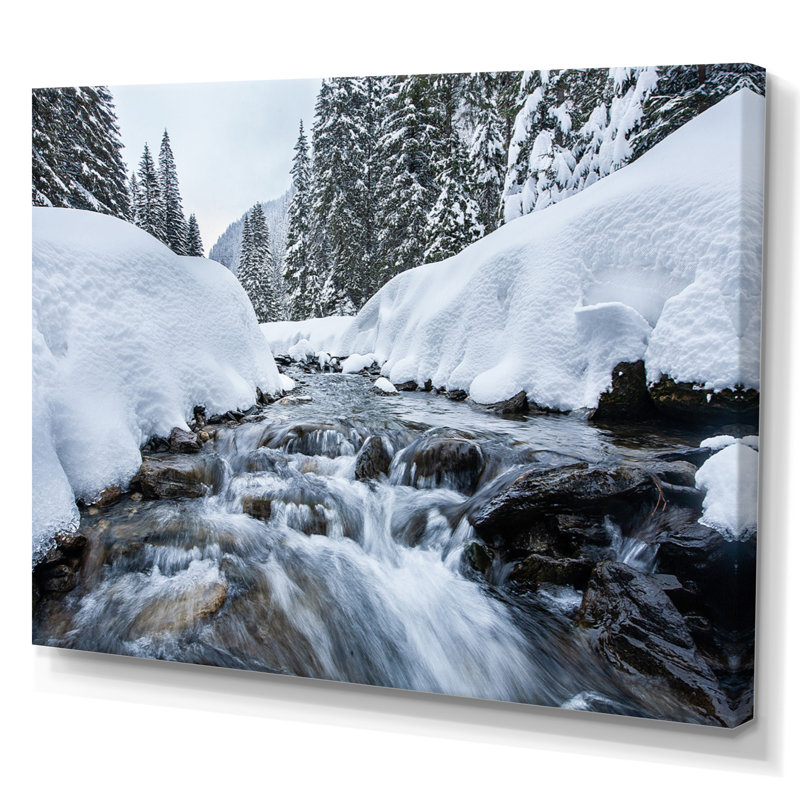 «Winter Alaskan Beauty VI» sur toile, H 24 po x l 32 po x P 1 po, Toile tendue