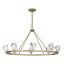 Gatsby 8 - Light Unique Wagon Wheel Chandelier with Crystal Accents-66049723
