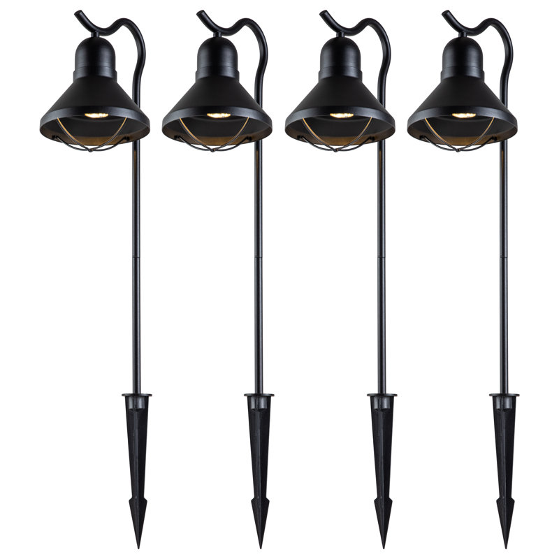 Matte Black Low Voltage LED Pathway Light Multipack