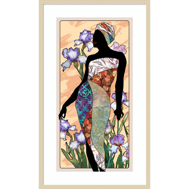 «Cosmopolitan Woman I» par Alonzo Saunders, reproduction d'art murale en bois, H 41 po x l 24 po