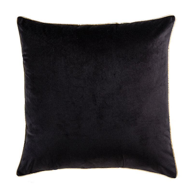 Housse de coussin Noah, Noir / or