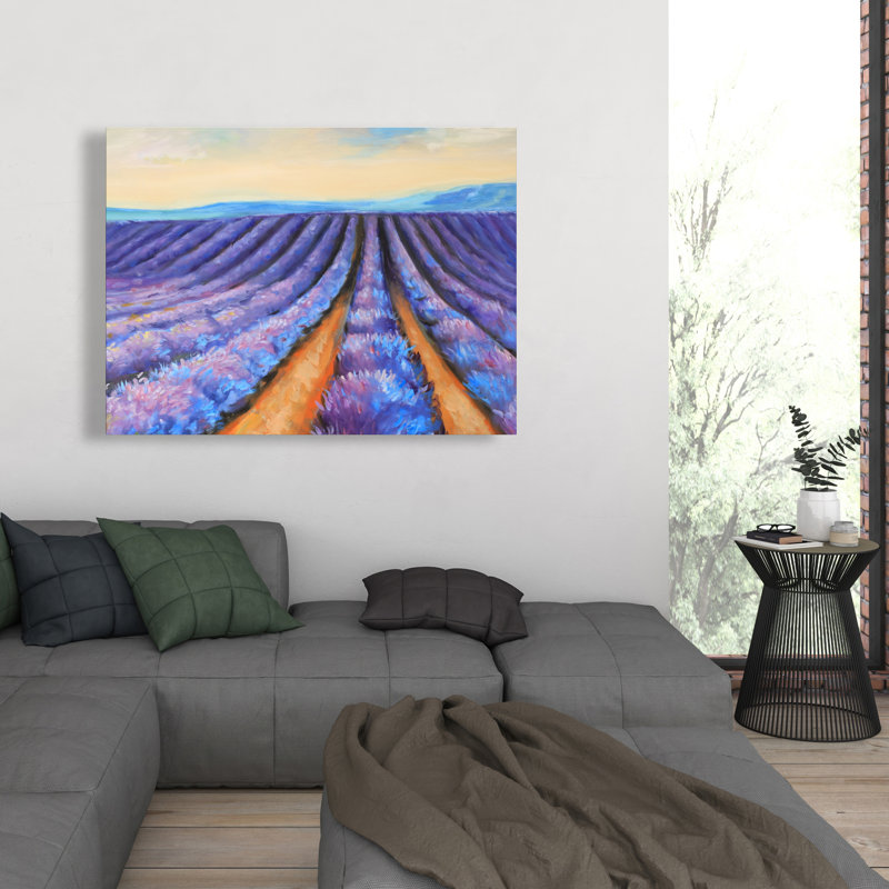 Lavender Fields Canvas | Purple Landscapes for Home Decor