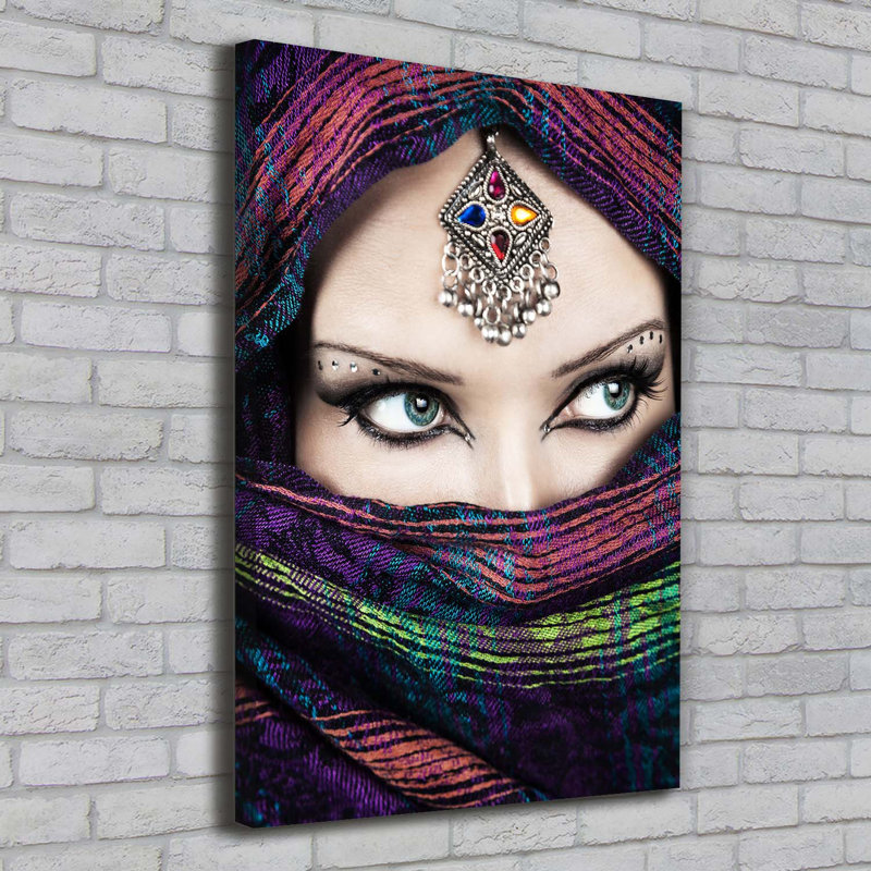 Indian Woman - Wrapped Canvas Print