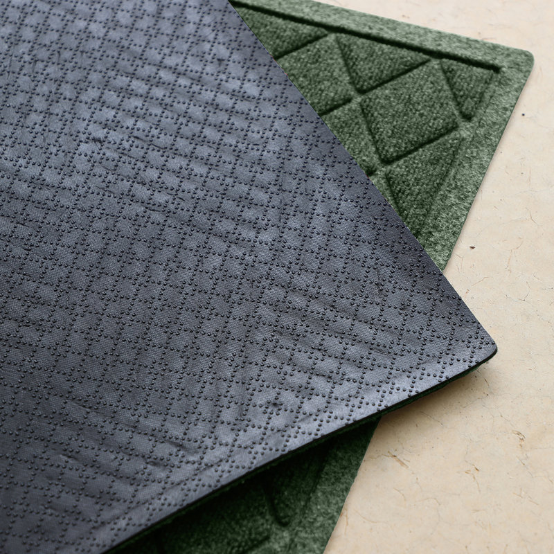 WaterHog® Argyle 22 in. x 60 in. Indoor Outdoor Runner Doormat, Evergreen, Rectangle 22" x 60"