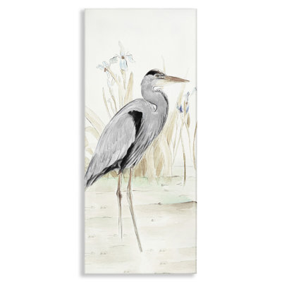 «Heron in Lake», art mural sur toile par Lanie Loreth