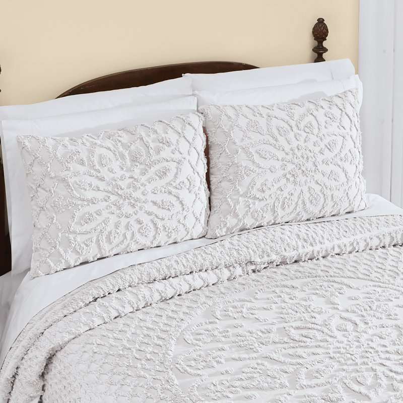 Taie décorative 100% coton , Blanc
