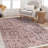 Vena Scandinavian Pattern Non-Slip Base Machine-Made Rug in Beige-1470465052