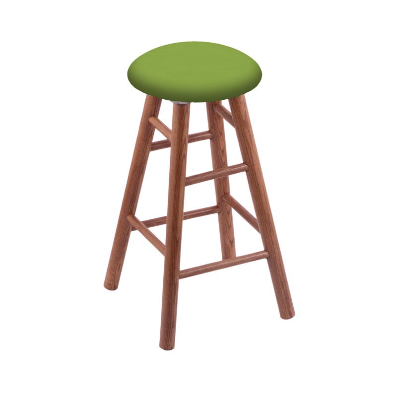 Tabouret de bar 36 po pivotante upholsetered, Érable moyen, Vert kiwi Canter, Tabouret de comptoir (siège d’une hauteur de 24