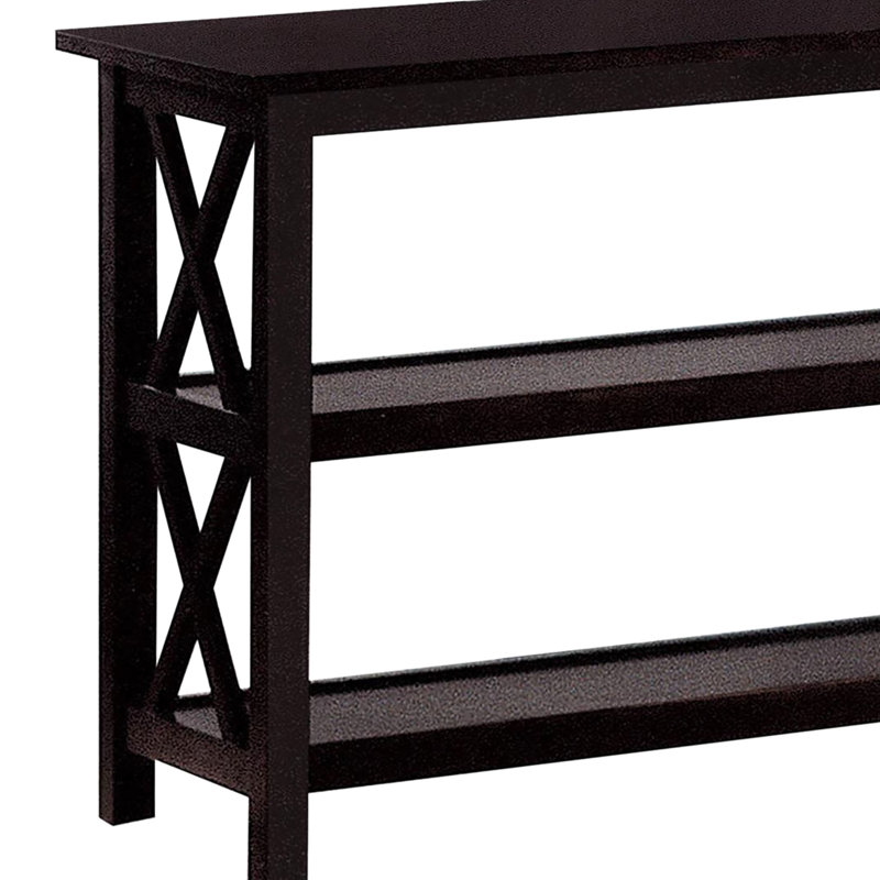 Table rectangulaire en profondeur, deux tablettes pour la table de transition, construction, solution de rangement pour tablettes