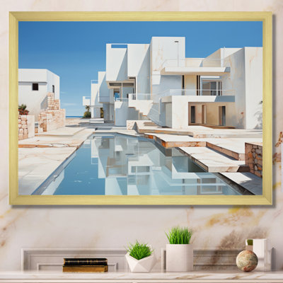 Canal blanc, passage minimaliste simpliste II - impression