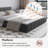 Chenille Upholstered Bed Frame With Headboard-95756490-86317123