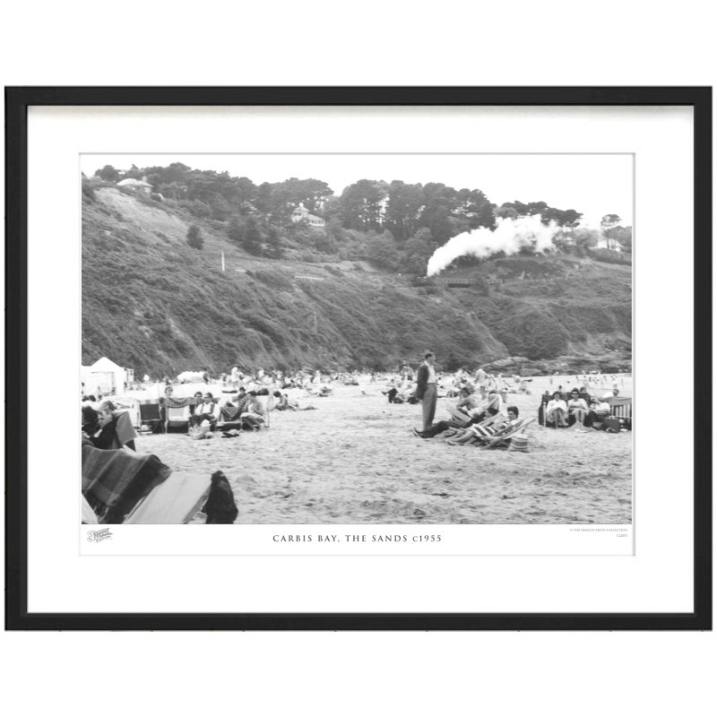 Carbis Bay, The Sands C1955 - Single Picture Frame Print, 40cm H x 50cm W x 2.3cm D