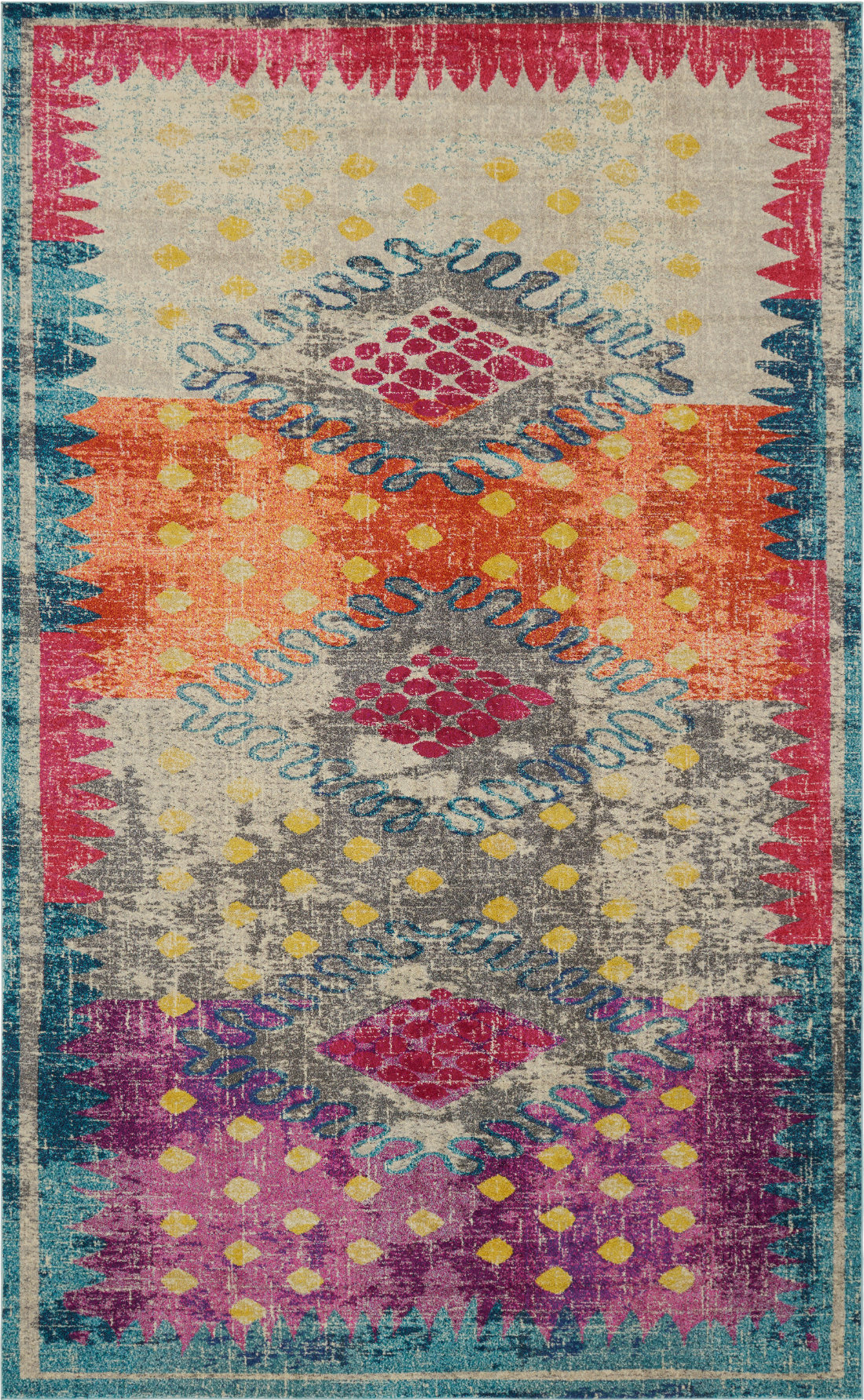 17 Stories Jahanna Abstract Purple/Orange Area Rug & Reviews - Wayfair ...