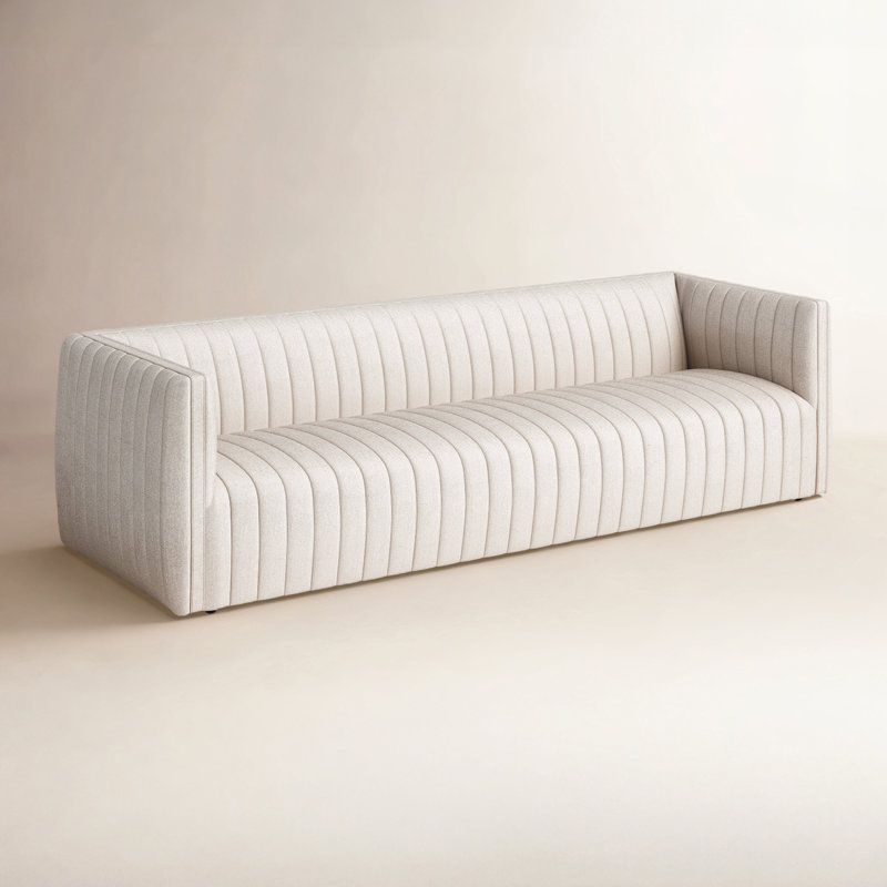 Brandt Tufted Velvet Sofa, Dover Crescent, 26.5" H x 97" W x 35" D