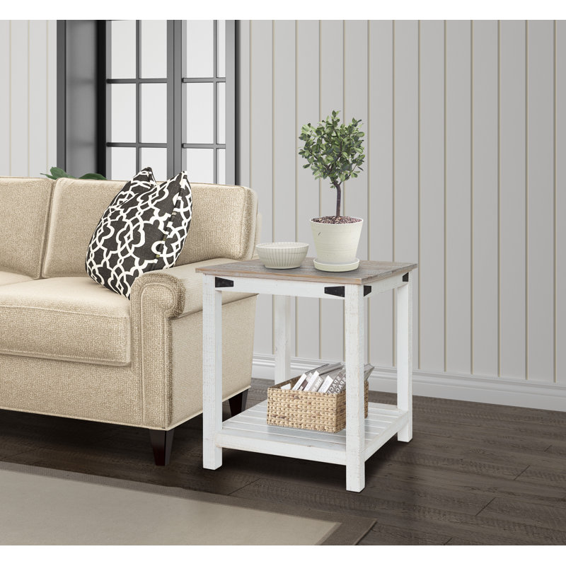 Poynor Solid Wood End Table
