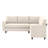 83.5" Sectional Corner Sofa With Armrest Black Legs Seater For 5-109867530