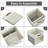 4-Pack Linen Foldable Storage Boxes With Clear Window And Handles
