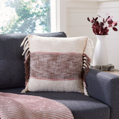 Lencia Square Cotton Pillow Cover & Insert