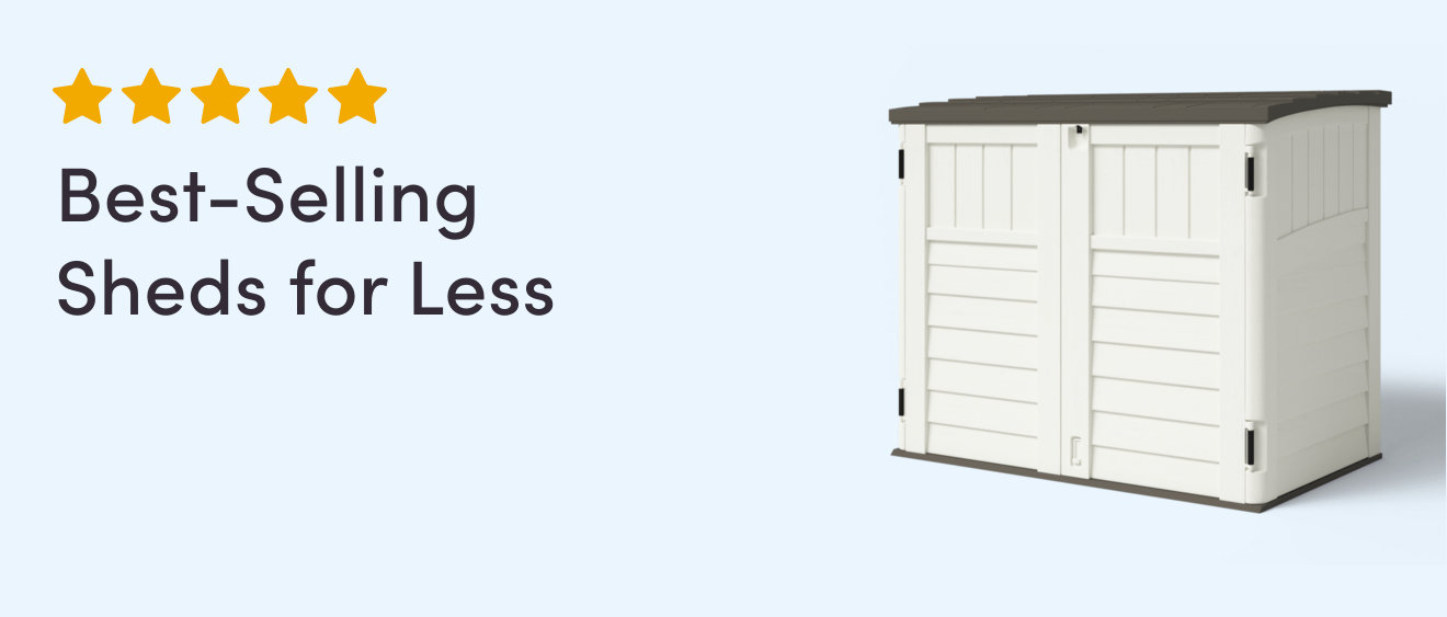 Best-Selling Sheds for Less