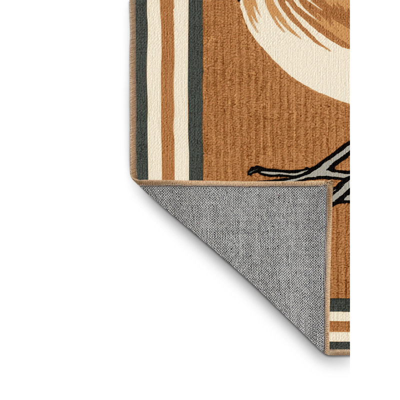 Washable Carolina Wren Birds Area Rug, Rectangle 2' x 3'