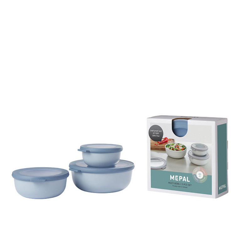 Ensemble de 6 bols Cirqula Shallow Bowl, Bleu