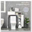 Armoire de rangement au-dessus de la toilette